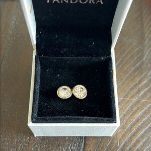 Gold Crystal Embellished Earrings